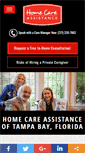 Mobile Screenshot of homecareassistancetampabay.com