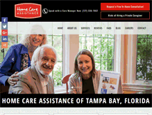 Tablet Screenshot of homecareassistancetampabay.com